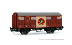 Electrotren HE6071 - H0 - Gedeckter Güterwagen Motorräder Bultaco, RENFE, Ep. IV